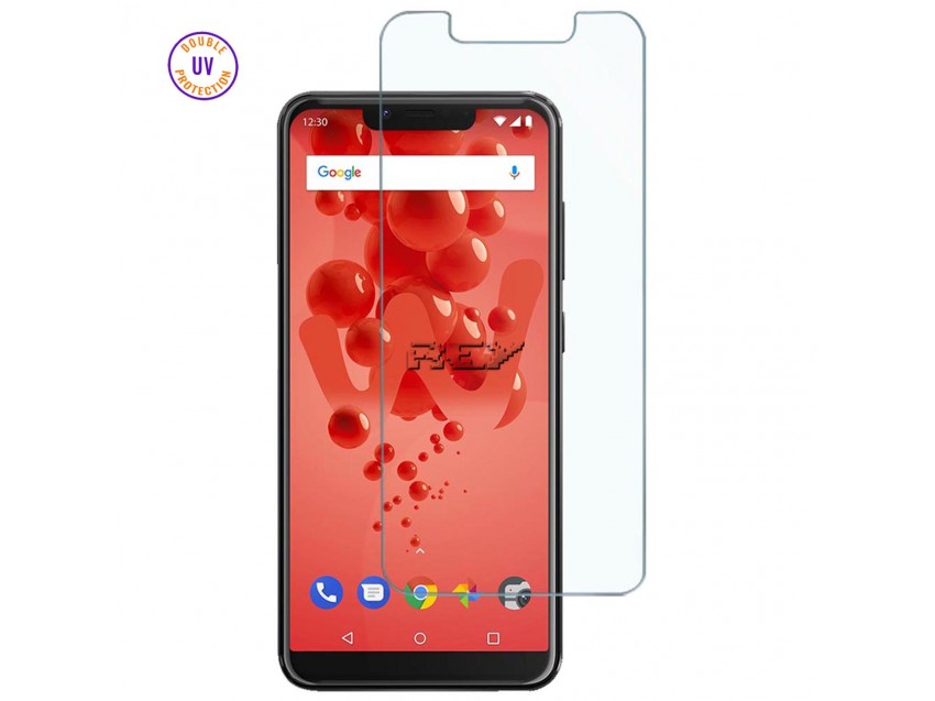 Protector Pantalla WIKO VIEW 2 GO Cristal Templado, Doble Protección UV