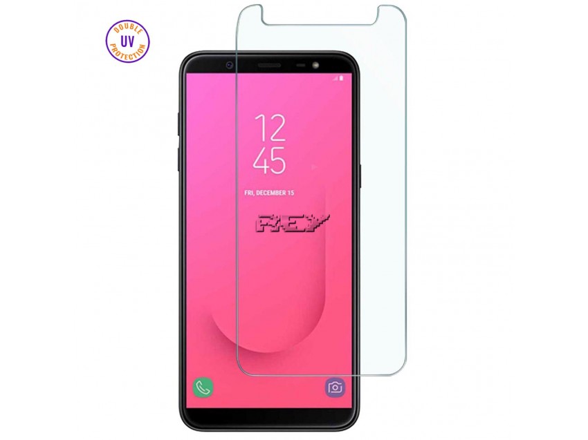 Protector Pantalla SAMSUNG GALAXY J8 PLUS Cristal Templado, Doble Protección UV