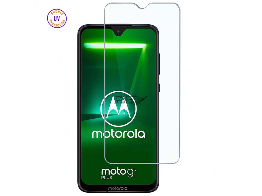 Protector Pantalla MOTOROLA MOTO G7 PLUS Cristal Templado, Doble Protección UV