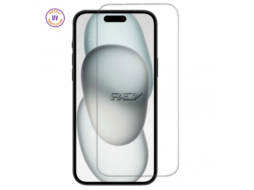 Protector Pantalla IPHONE 15 6,1" Cristal Templado, Doble Protección UV
