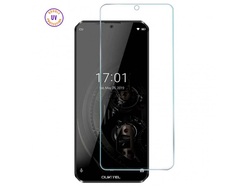 Protector Pantalla OUKITEL C19 Cristal Templado, Doble Protección UV