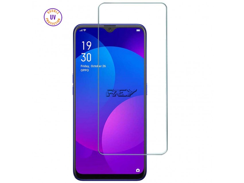 Protector Pantalla OPPO A9 Cristal Templado, Doble Protección UV