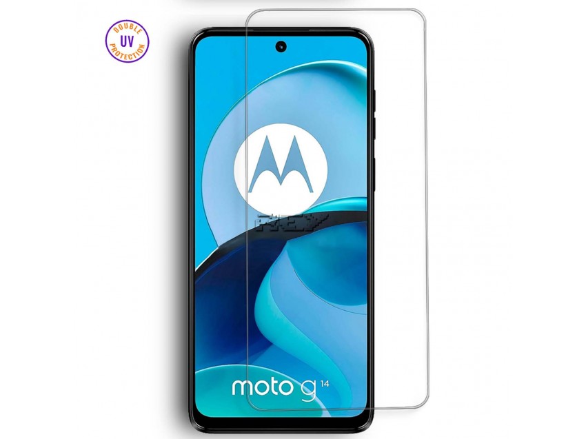 Protector Pantalla MOTOROLA MOTO G14 Cristal Templado, Doble Protección UV
