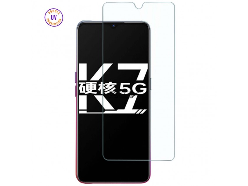 Protector Pantalla OPPO K7 5G Cristal Templado, Doble Protección UV