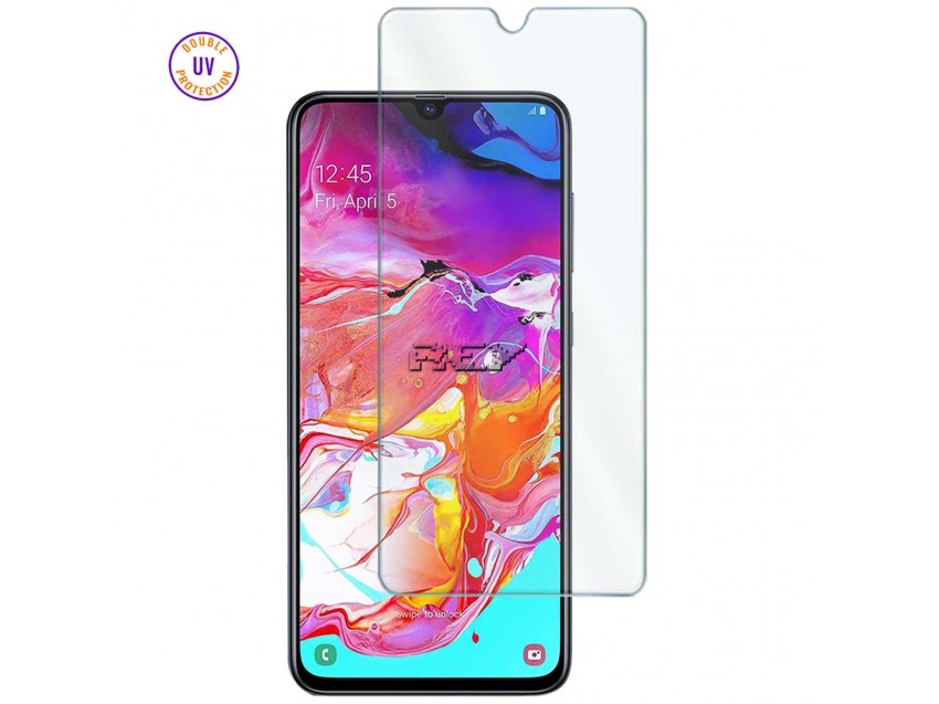 Protector Pantalla SAMSUNG GALAXY A70s Cristal Templado, Doble Protección UV