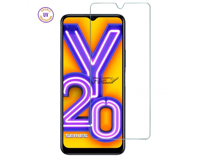 Protector Pantalla VIVO Y20 Cristal Templado, Doble Protección UV