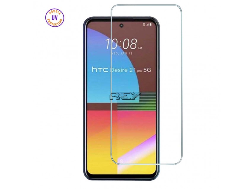 Protector Pantalla HTC DESIRE 21 PRO 5G Cristal Templado, Doble Protección UV