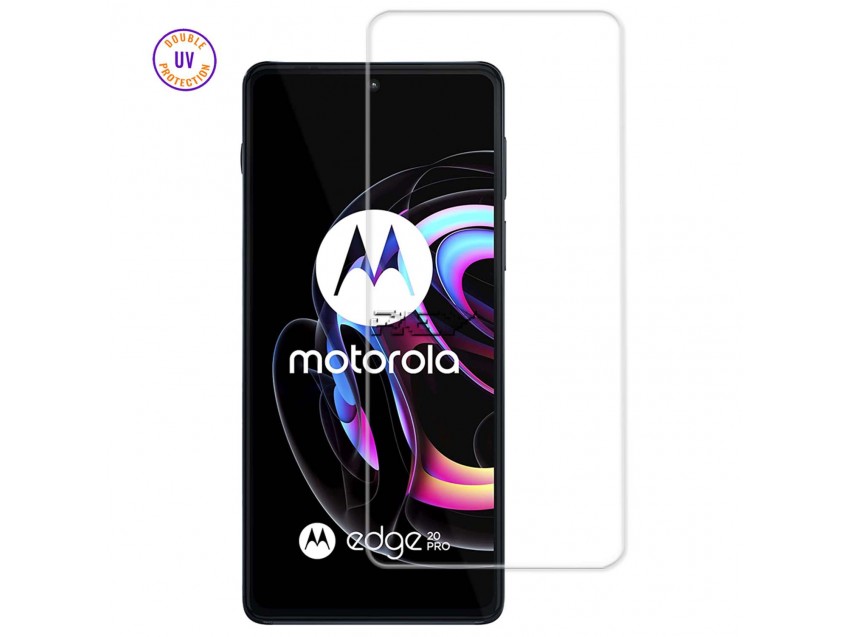 Protector Pantalla MOTOROLA EDGE 20 Cristal Templado, Doble Protección UV