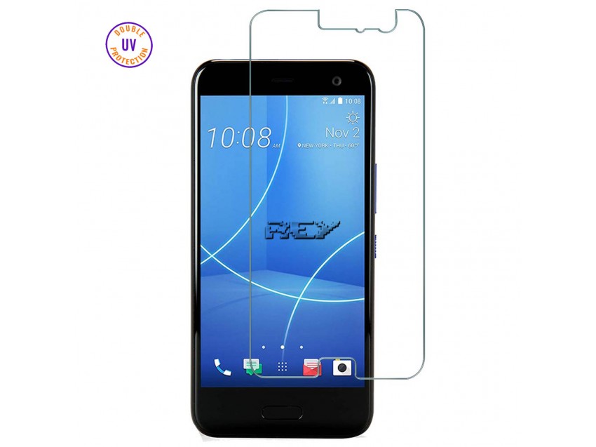 Protector Pantalla HTC U 11 Cristal Templado, Doble Protección UV