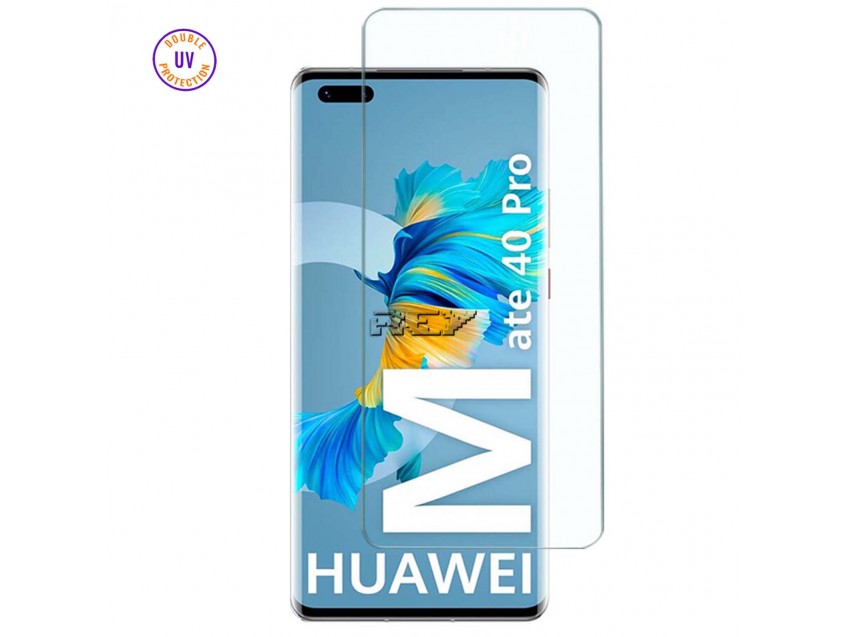 Protector Pantalla HUAWEI MATE 40 PRO Cristal Templado, Doble Protección UV