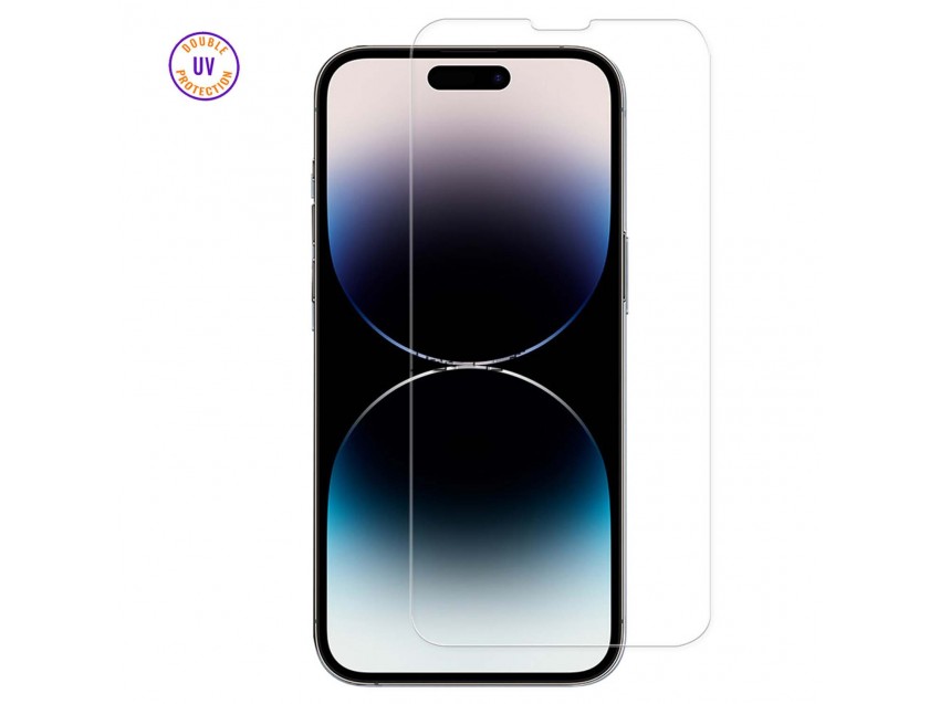Protector Pantalla IPHONE 14 PRO MAX (6,7") Cristal Templado, Doble Protección UV
