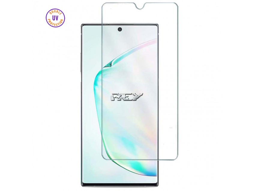 Protector Pantalla SAMSUNG GALAXY NOTE 10 Cristal Templado, Doble Protección UV