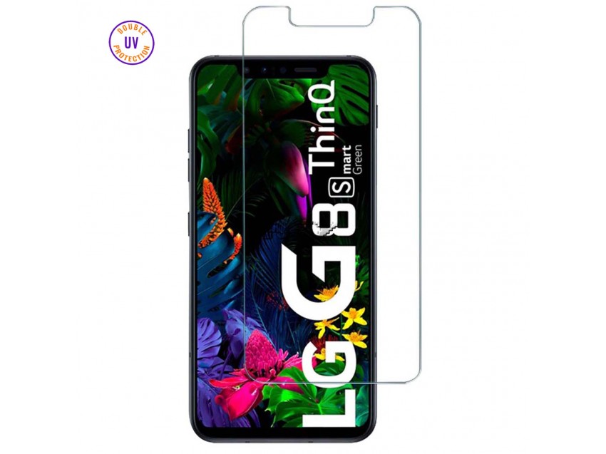Protector Pantalla LG G8s THINQ Cristal Templado, Doble Protección UV