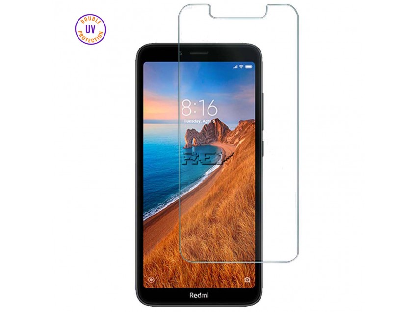 Protector Pantalla XIAOMI REDMI 7A Cristal Templado, Doble Protección UV
