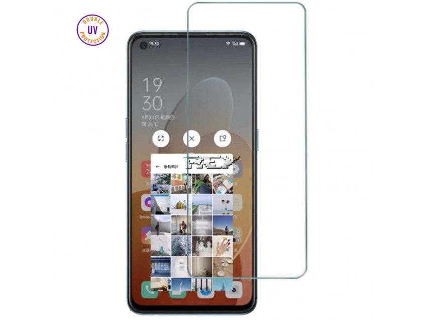 Protector Pantalla RENO5 K 5G Cristal Templado, Doble Protección UV
