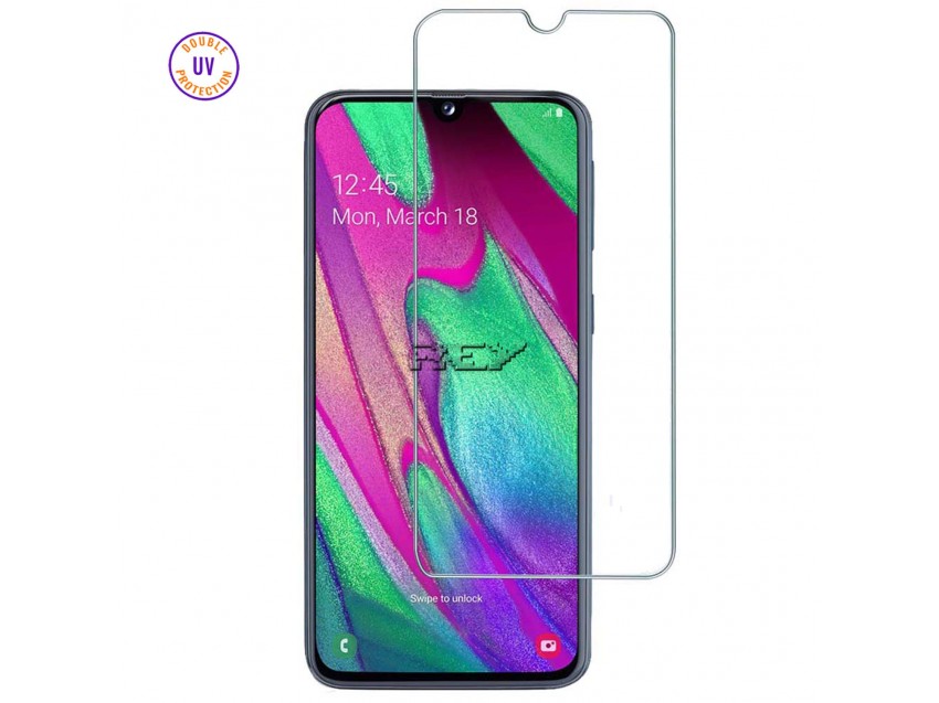 Protector Pantalla SAMSUNG GALAXY A40 Cristal Templado, Doble Protección UV