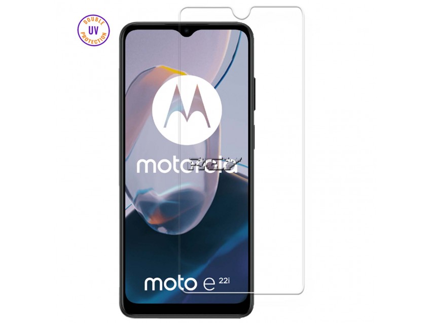 Protector Pantalla MOTOROLA MOTO E22i Cristal Templado, Doble Protección UV