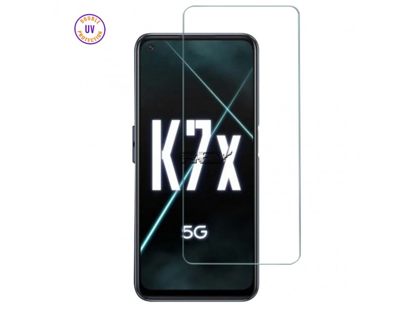 Protector Pantalla OPPO K7x Cristal Templado, Doble Protección UV