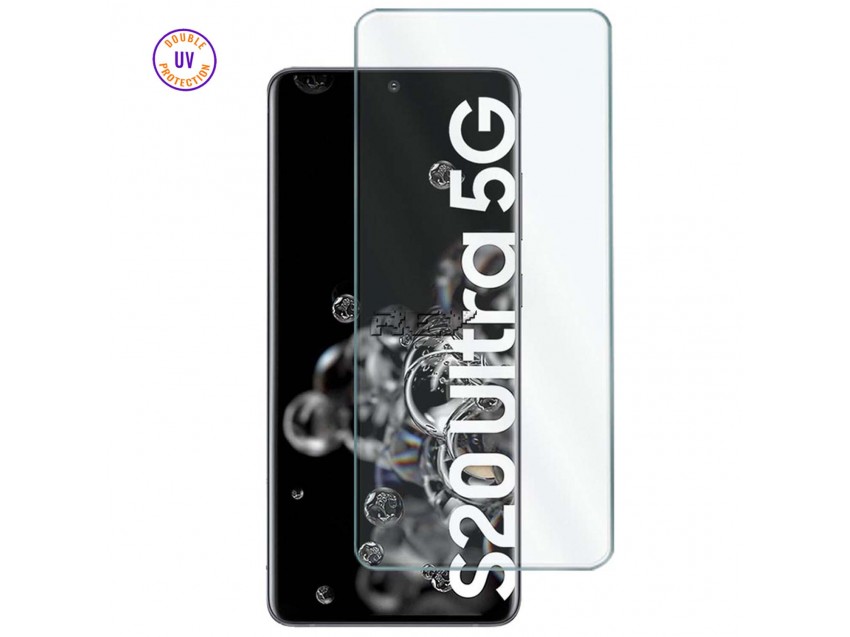 Protector Pantalla SAMSUNG GALAXY S20 Cristal Templado, Doble Protección UV