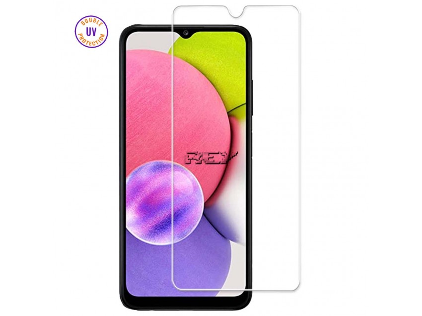 Protector Pantalla SAMSUNG GALAXY A03S Cristal Templado, Doble Protección UV