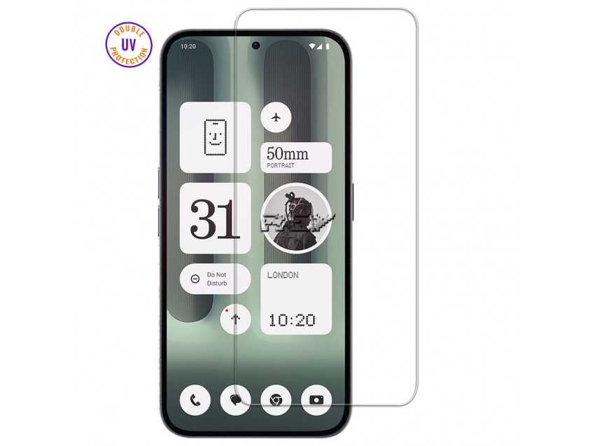 Protector Pantalla NOTHING PHONE 2A PLUS Cristal Templado, Doble Protección UV