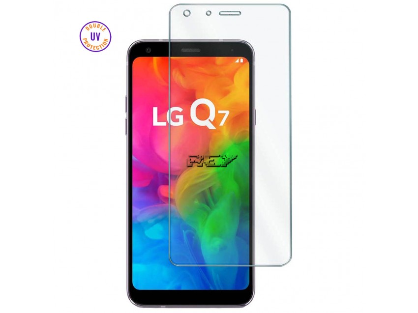 Protector Pantalla LG Q7 PLUS Cristal Templado, Doble Protección UV