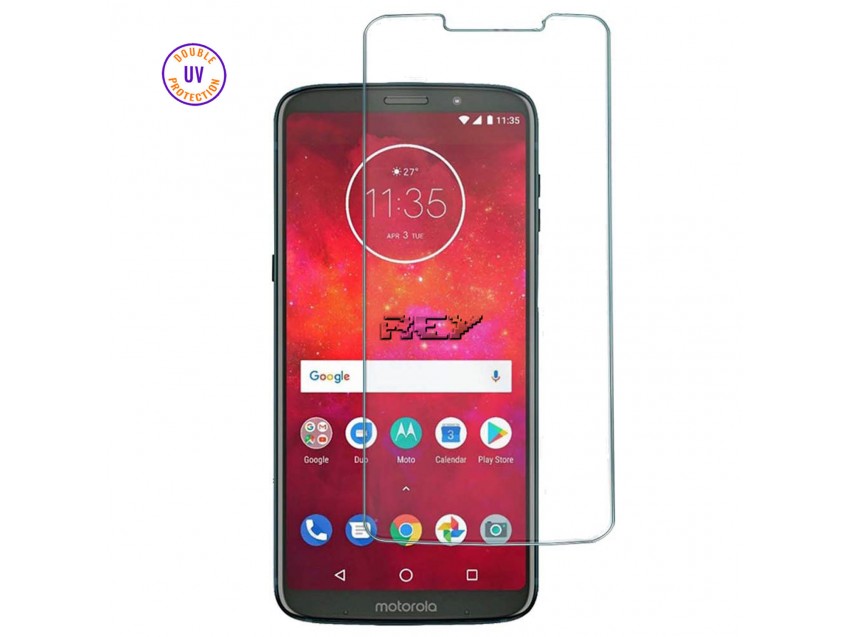 Protector Pantalla MOTOROLA MOTO Z3 PLAY Cristal Templado, Doble Protección UV