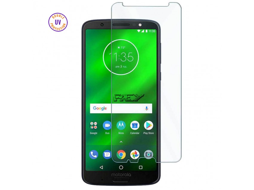 Protector Pantalla MOTOROLA MOTO G6 PLUS Cristal Templado, Doble Protección UV