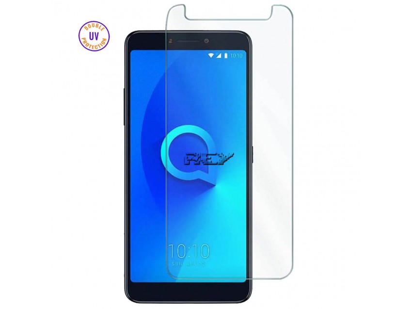 Protector Pantalla ALCATEL 3L 2018 Cristal Templado, Doble Protección UV