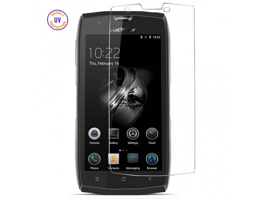 Protector Pantalla BLACKVIEW BV7000 Cristal Templado, Doble Protección UV