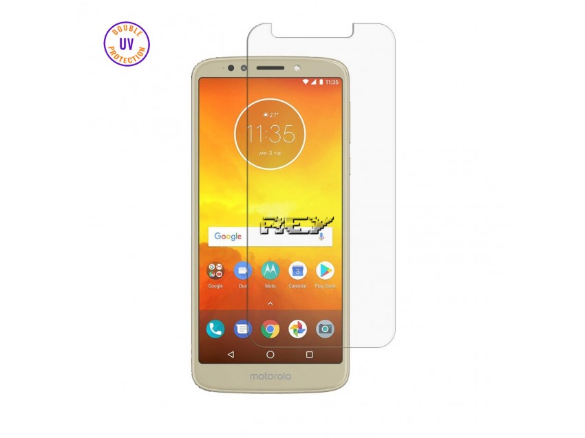 Protector Pantalla MOTOROLA MOTO E5 Cristal Templado, Doble Protección UV