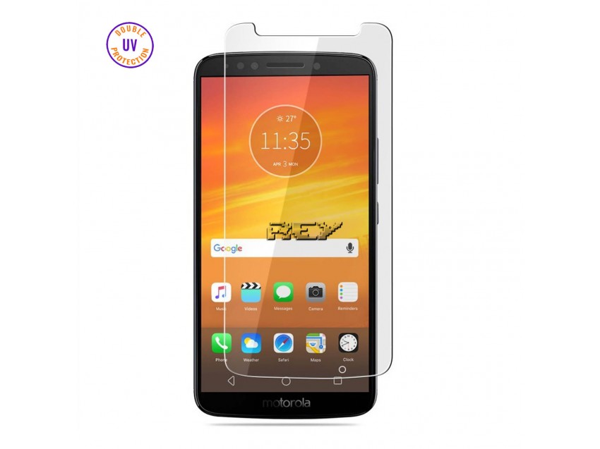 Protector Pantalla MOTOROLA MOTO E5 PLUS Cristal Templado, Doble Protección UV