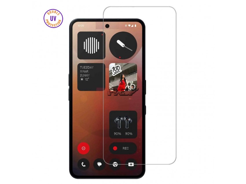 Protector Pantalla NOTHING PHONE 3A PRO Cristal Templado, Doble Protección UV