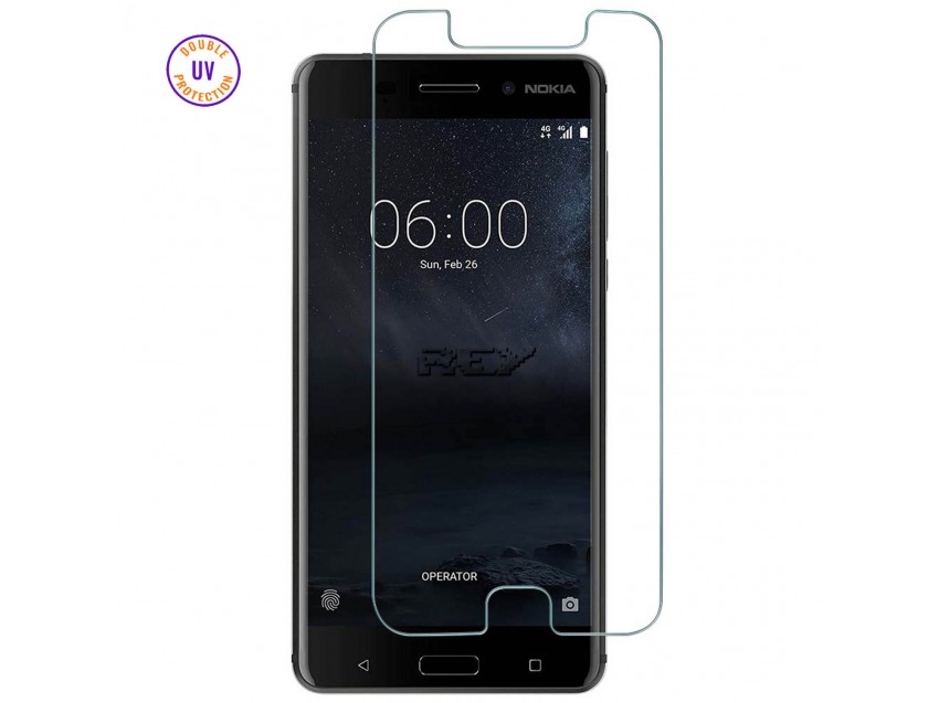 Protector Pantalla NOKIA 6 Cristal Templado, Doble Protección UV
