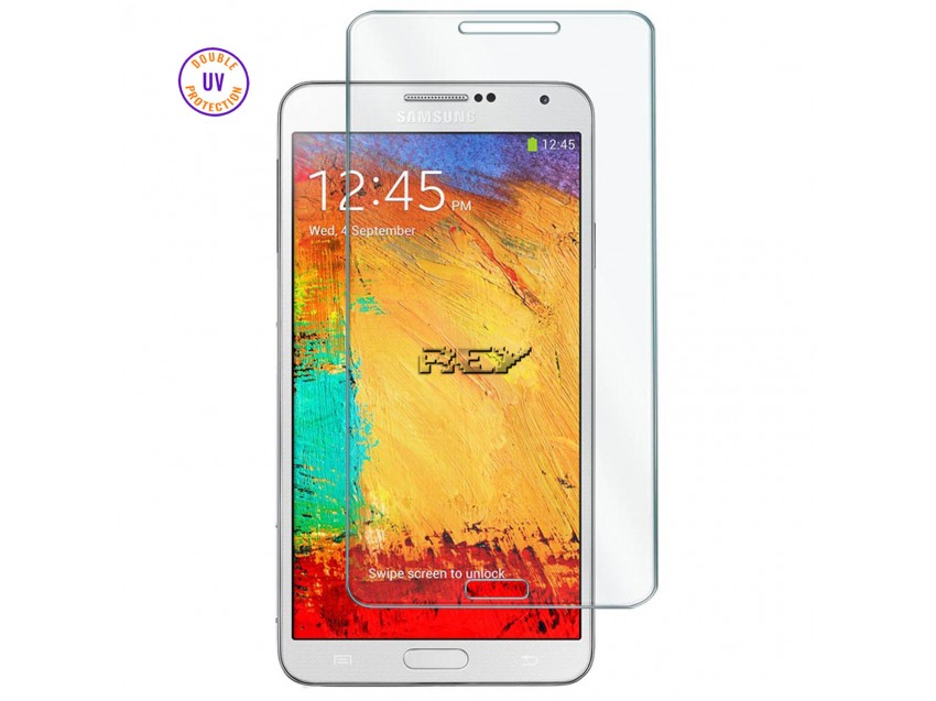 Protector Pantalla SAMSUNG GALAXY NOTE 3 Cristal Templado, Doble Protección UV