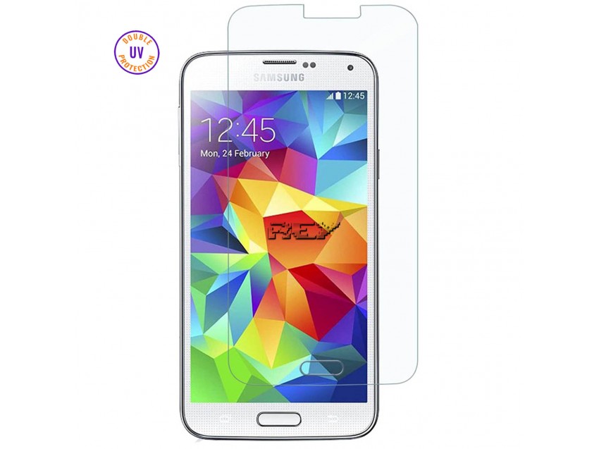 Protector Pantalla SAMSUNG GALAXY S5 Cristal Templado, Doble Protección UV
