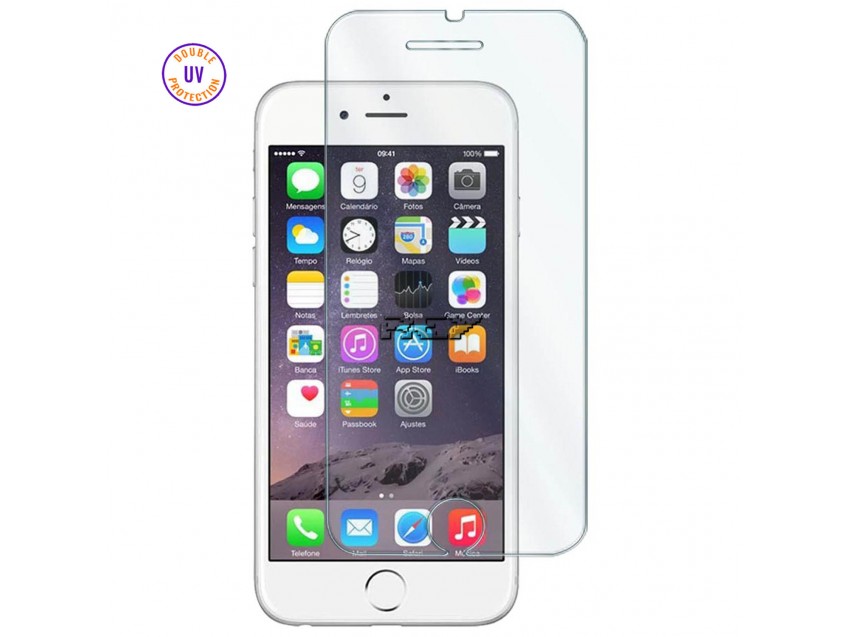 Protector Pantalla IPHONE 6S PLUS Cristal Templado, Doble Protección UV