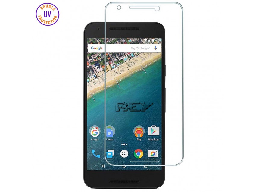 Protector Pantalla GOOGLE NEXUS 5X Cristal Templado, Doble Protección UV
