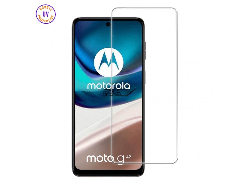 Protector Pantalla MOTOROLA MOTO G42 Cristal Templado, Doble Protección UV