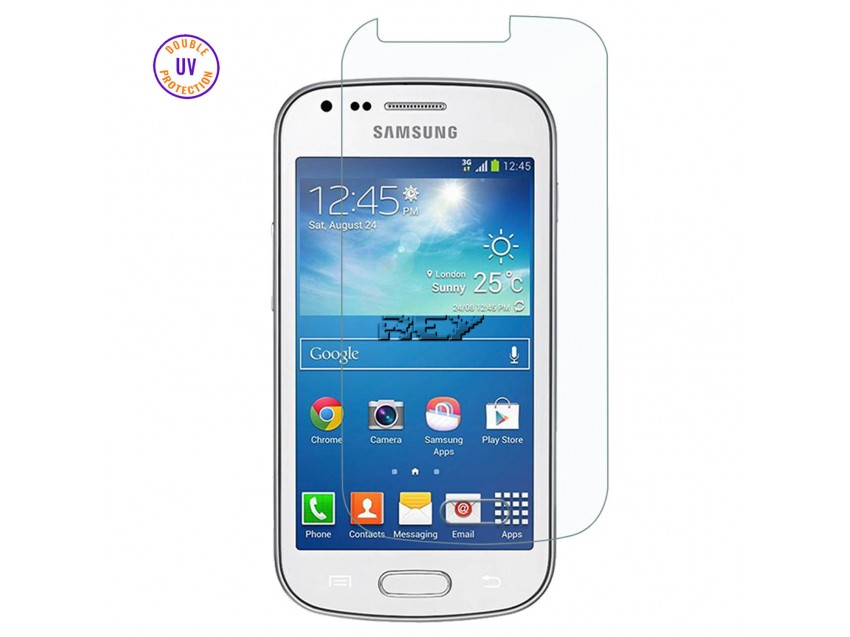 Protector Pantalla SAMSUNG GALAXY TREND PLUS Cristal Templado, Doble Protección UV