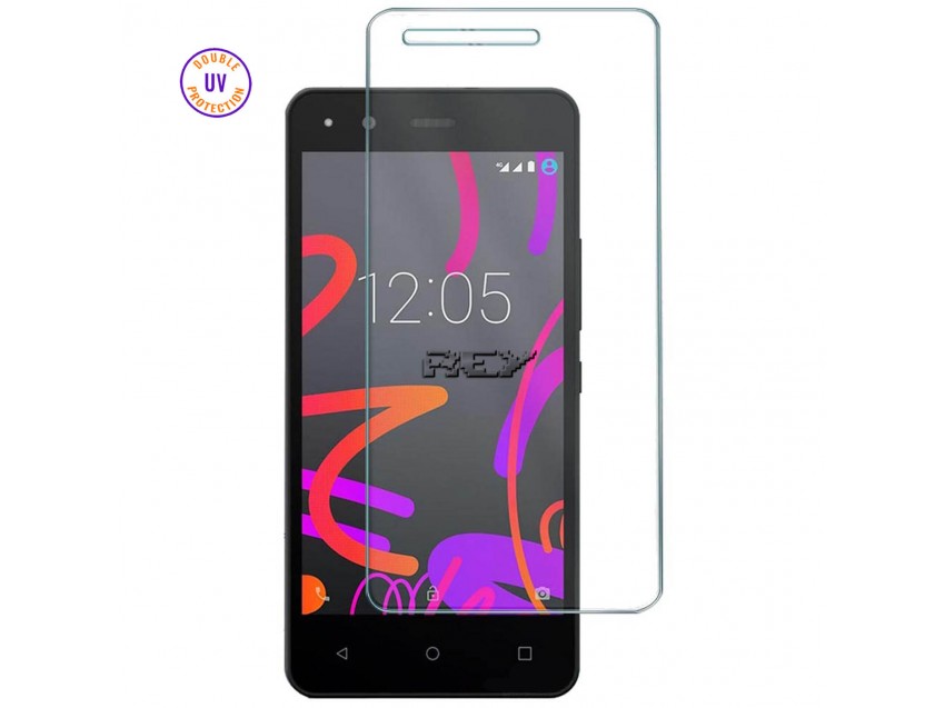 Protector Pantalla BQ AQUARIS M5 Cristal Templado, Doble Protección UV