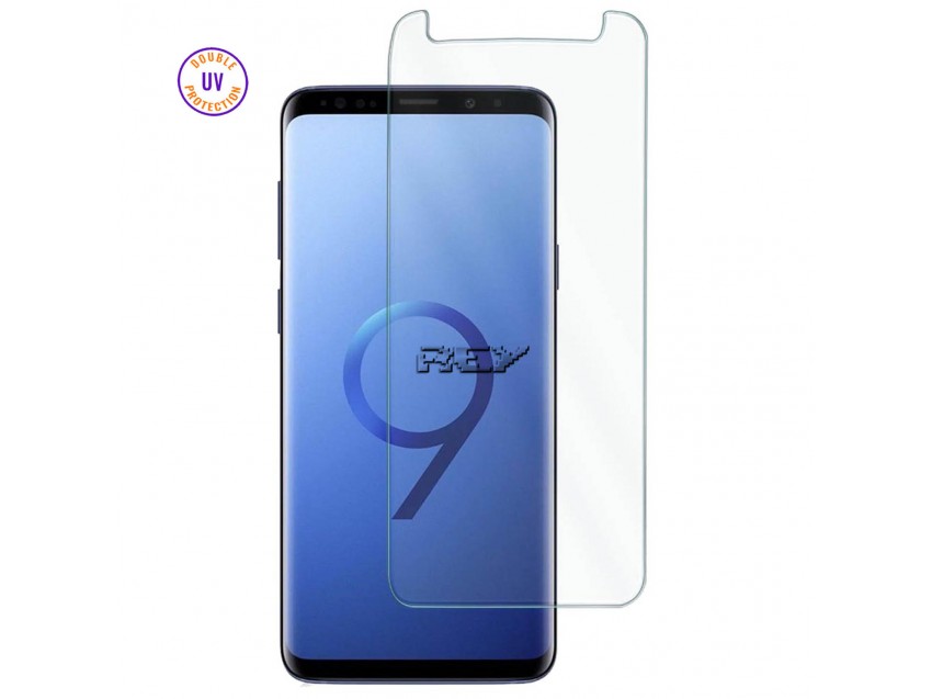 Protector Pantalla SAMSUNG GALAXY S9 Cristal Templado, Doble Protección UV