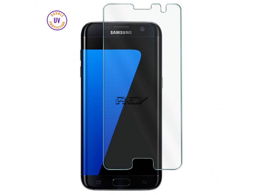 Protector Pantalla SAMSUNG GALAX S7 Cristal Templado, Doble Protección UV