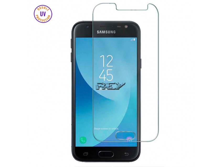 Protector Pantalla SAMSUNG GALAXY J3 (2015) Cristal Templado, Doble Protección UV