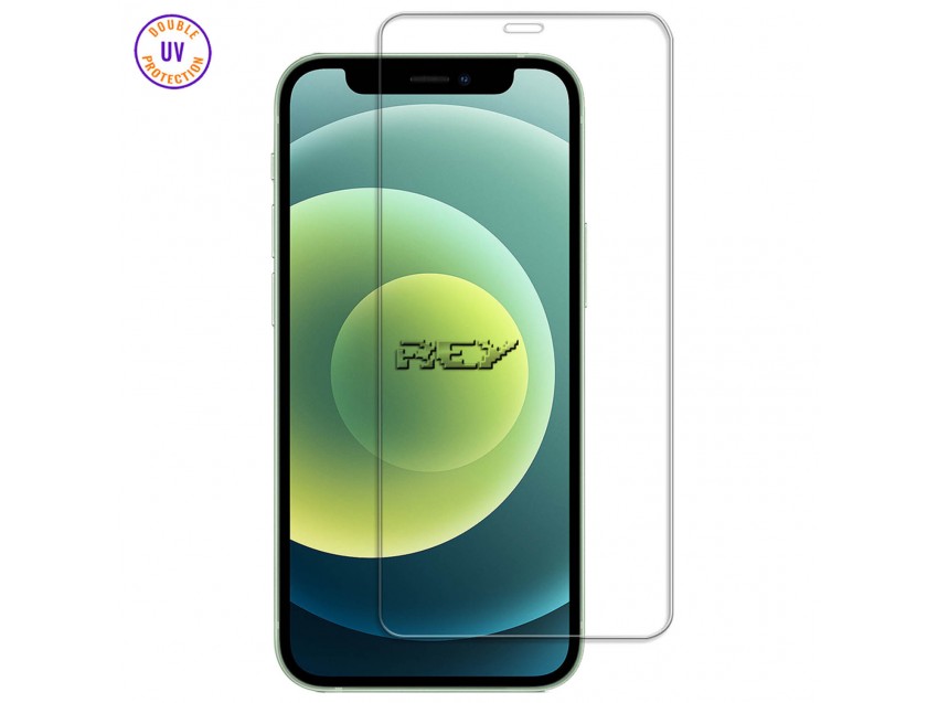 Protector Pantalla IPHONE 12 MINI (5,4") Cristal Templado, Doble Protección UV