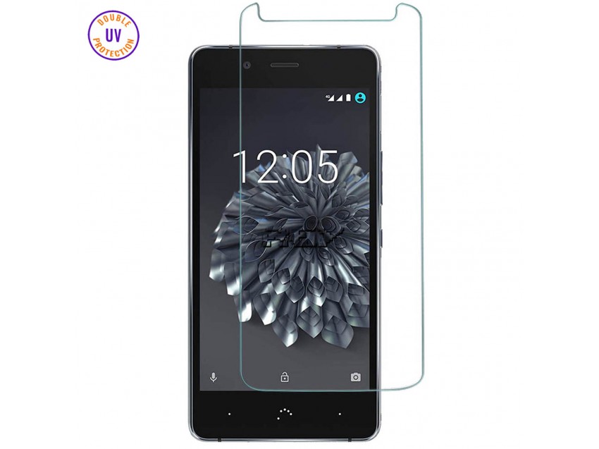 Protector Pantalla BQ AQUARIS X5 PLUS Cristal Templado, Doble Protección UV