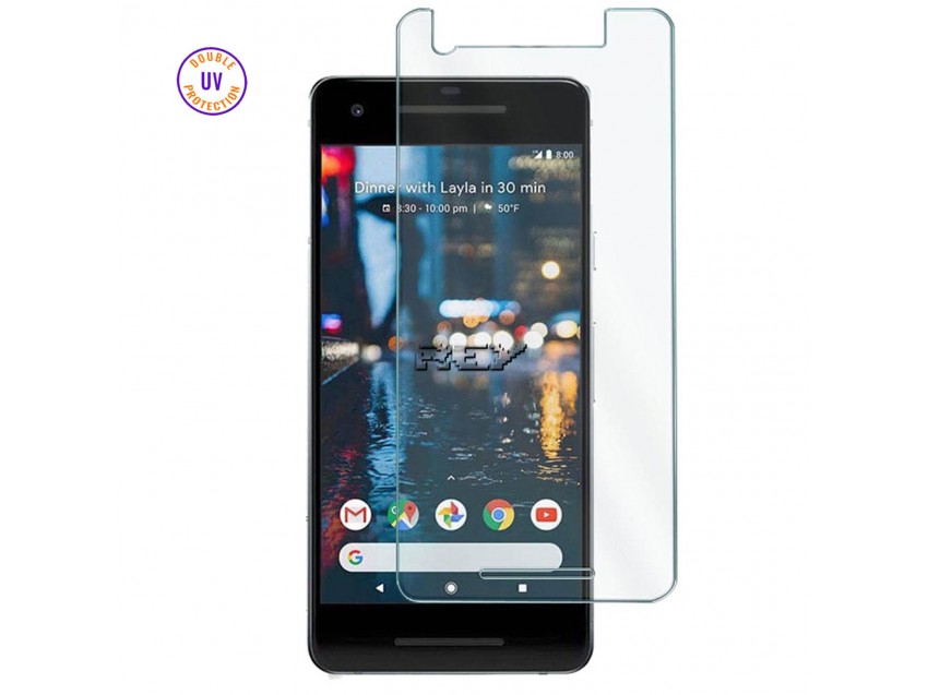 Protector Pantalla GOOGLE PIXEL 2 Cristal Templado, Doble Protección UV