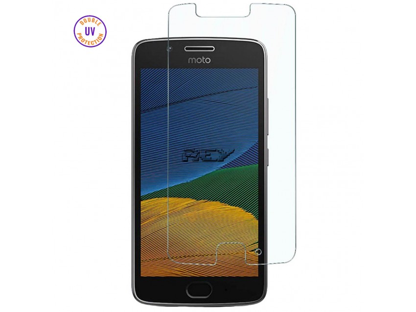 Protector Pantalla MOTOROLA MOTO G5 Cristal Templado, Doble Protección UV