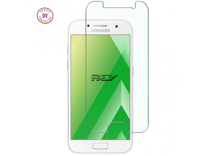 Protector Pantalla SAMSUNG GALAXY A7 2017 Cristal Templado, Doble Protección UV