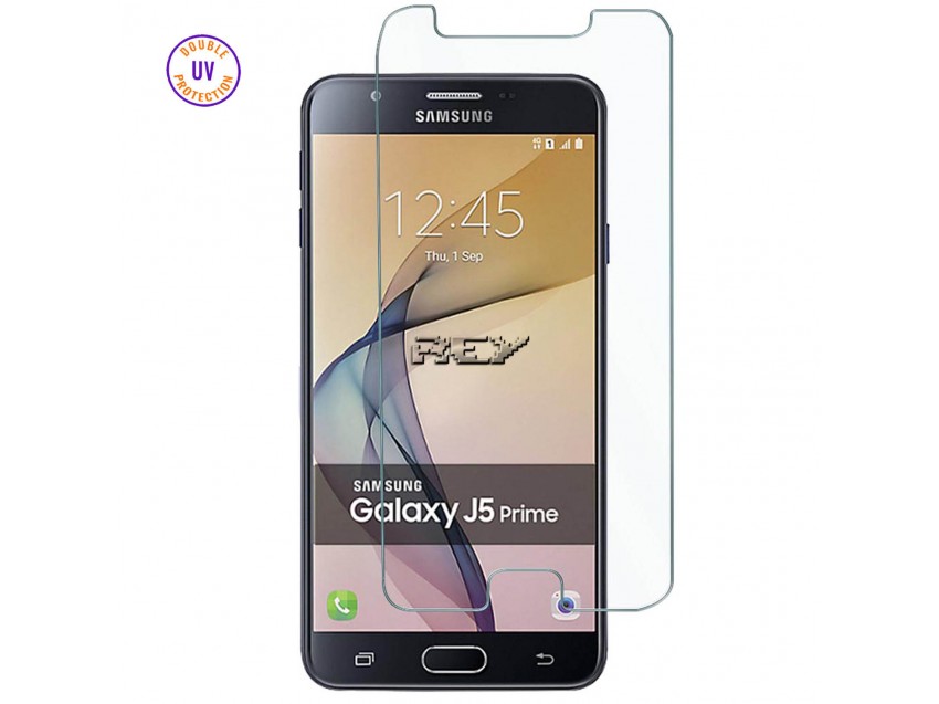 Protector Pantalla SAMSUNG GALAXY J5 PRIME Cristal Templado, Doble Protección UV